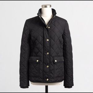 J. Crew Women’s Black Quilted Jacket Size L